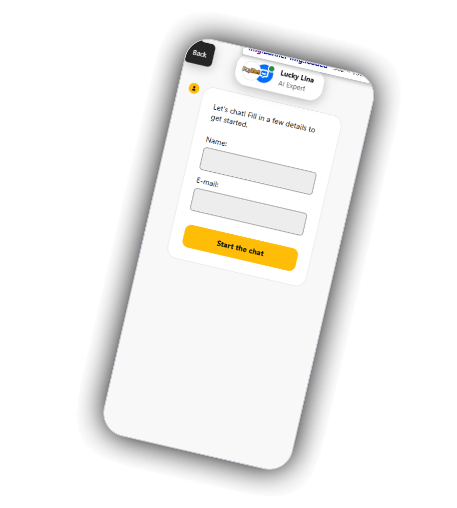 PapiBet contact and support panel