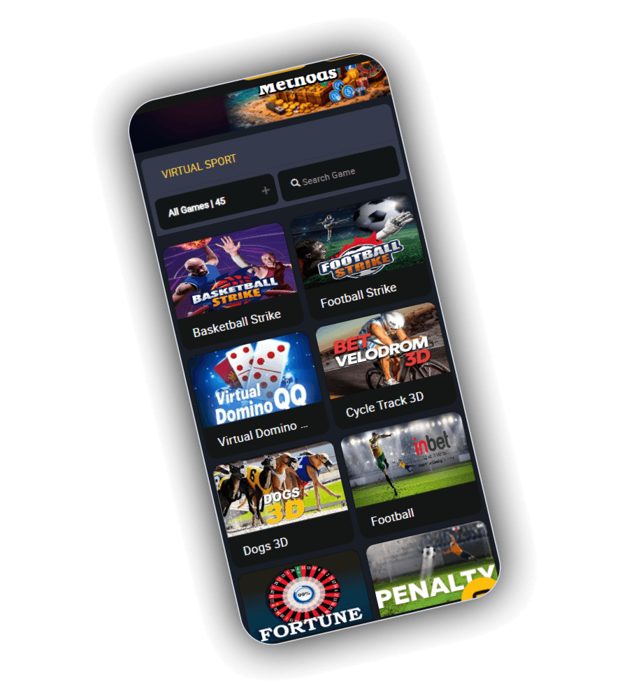 PapiBet Virtual Sport shelf with simulated football and basketball tiles